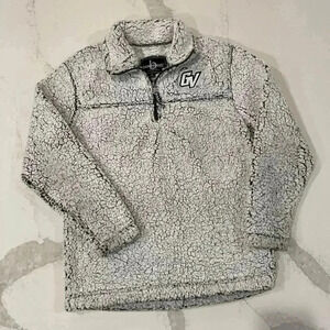 Boxercraft Gray Sherpa 1/2 Zip Pullover Sweatshirt Grand Valley Women's Small